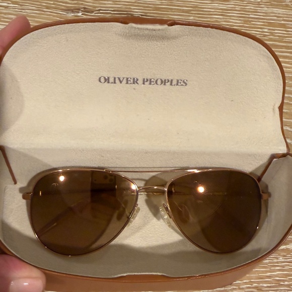 Oliver Peoples Kannon Sunglasses Rose gold brown lens main image 6